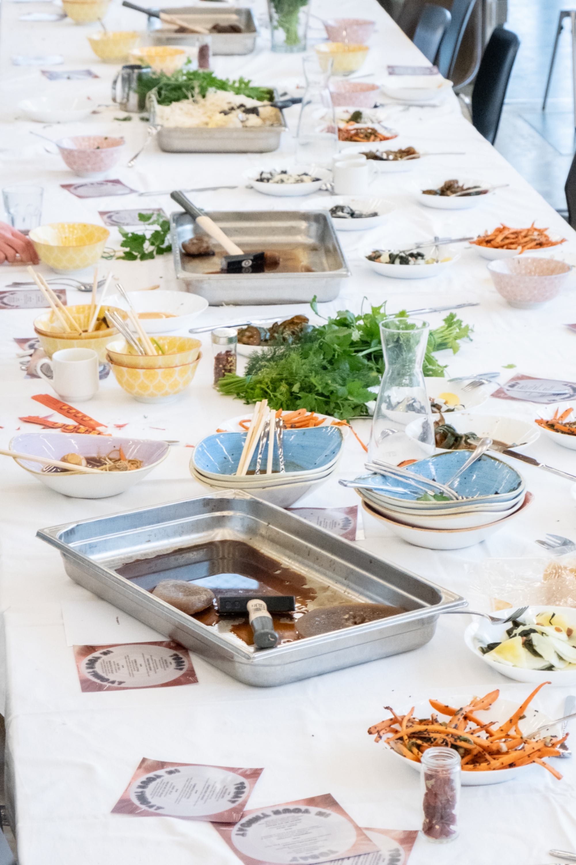 Querformat shared lunch